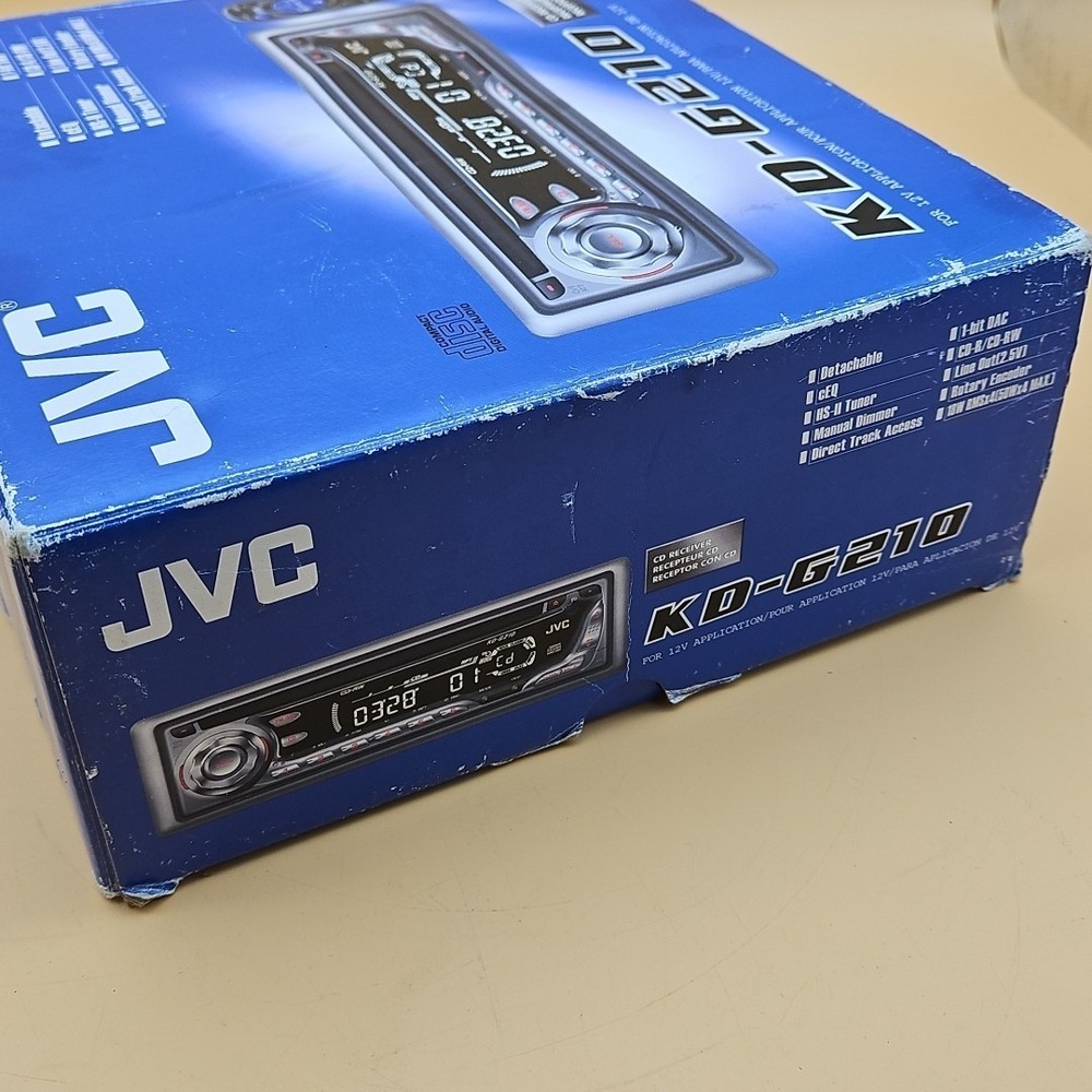 JVC KD-G210 CD Player Radio In Dash Receiver Automotive Vehicle Audio Brand New - Picture 8 of 9